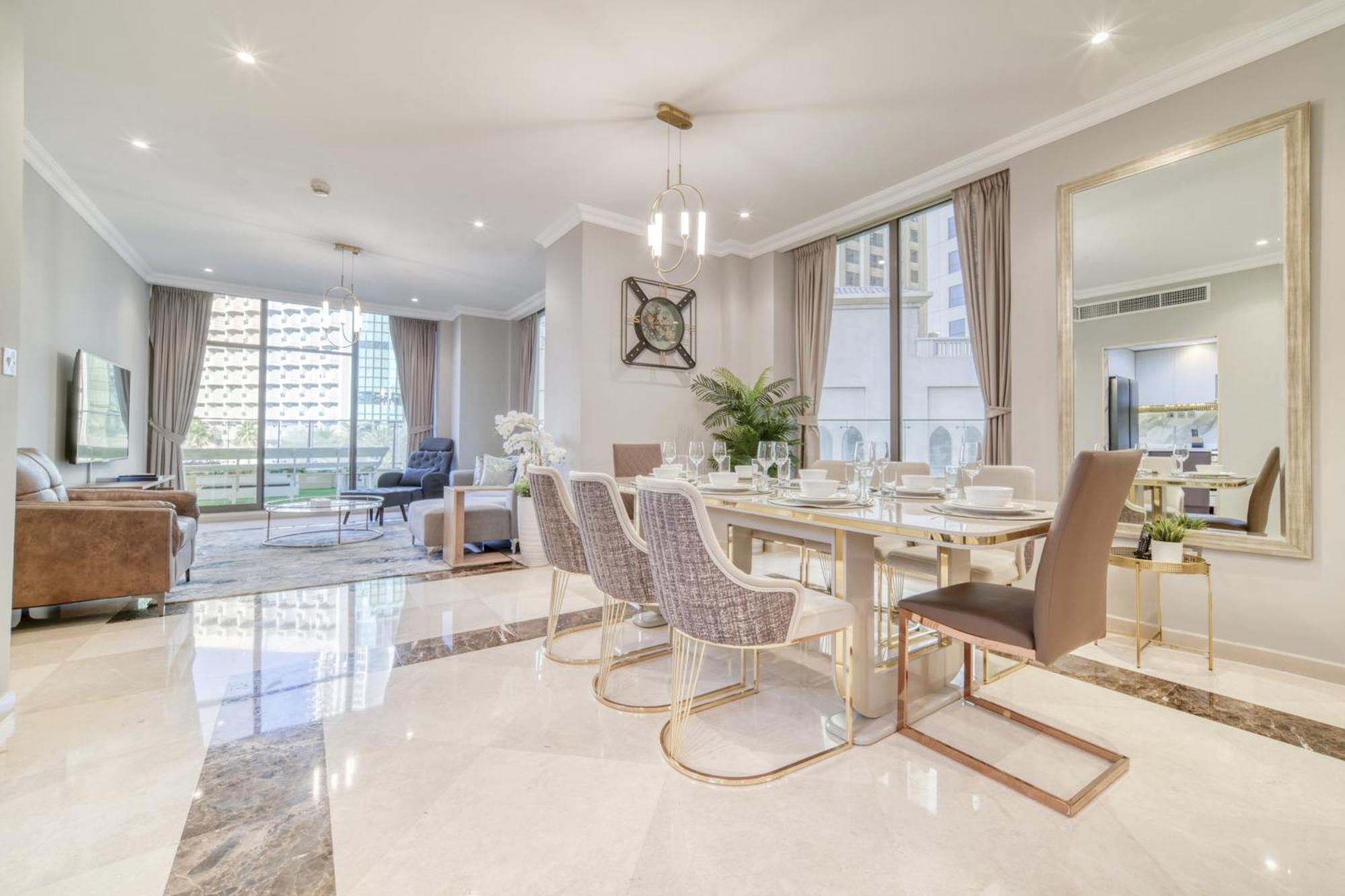 Luxurious 4 Bedroom Duplex With Terrace & Sea View Dubai Ngoại thất bức ảnh