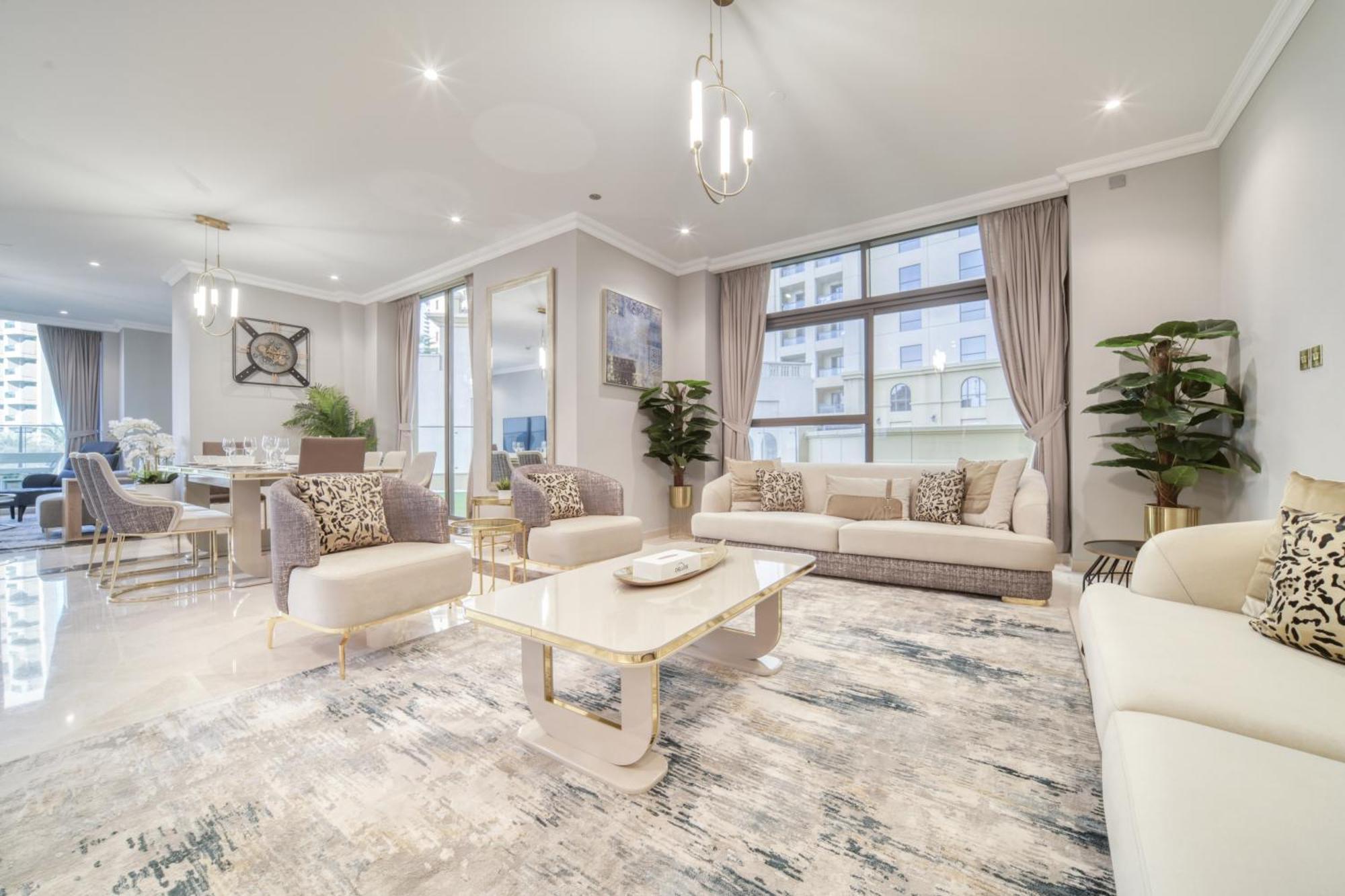 Luxurious 4 Bedroom Duplex With Terrace & Sea View Dubai Ngoại thất bức ảnh