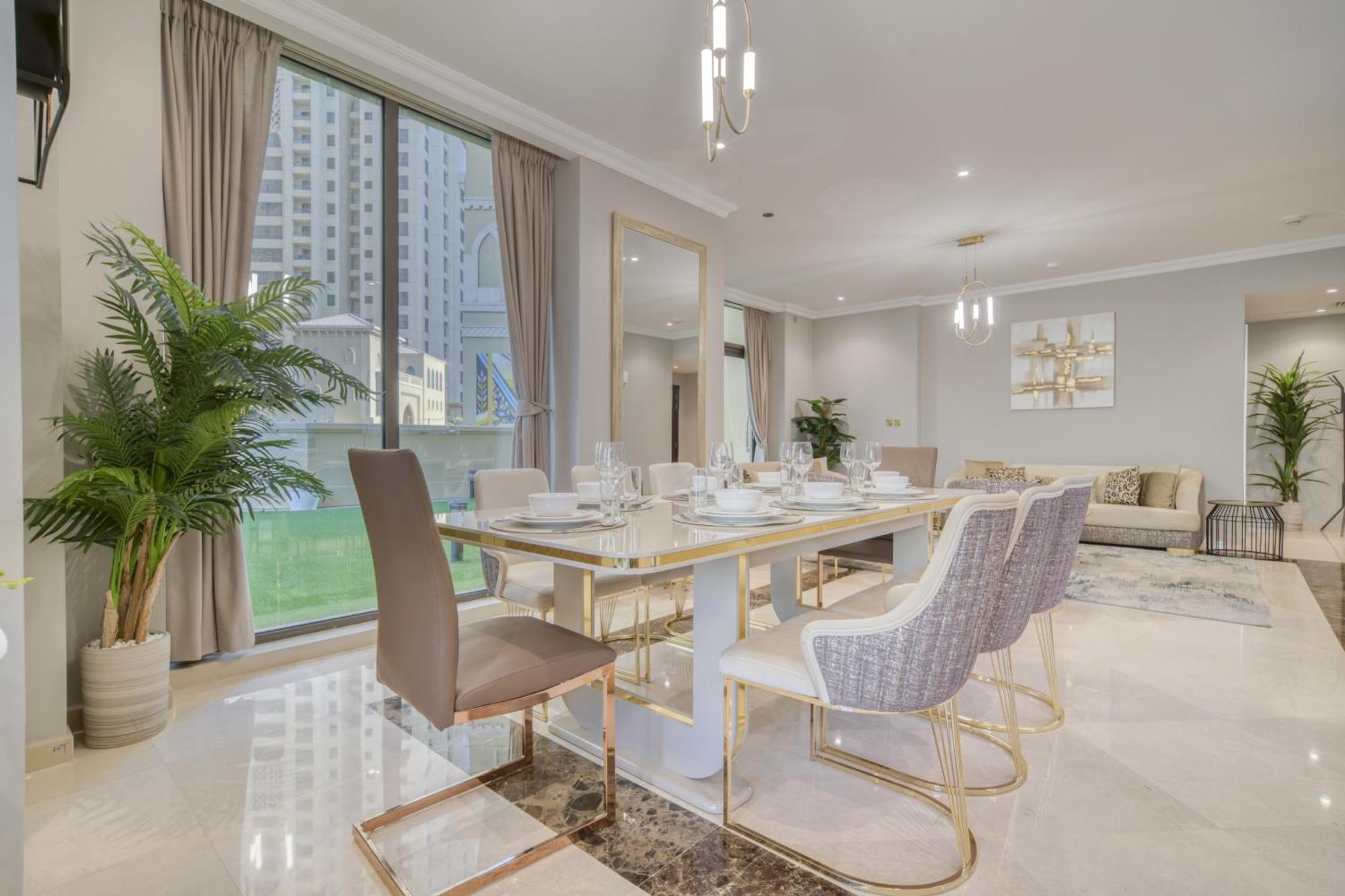 Luxurious 4 Bedroom Duplex With Terrace & Sea View Dubai Ngoại thất bức ảnh